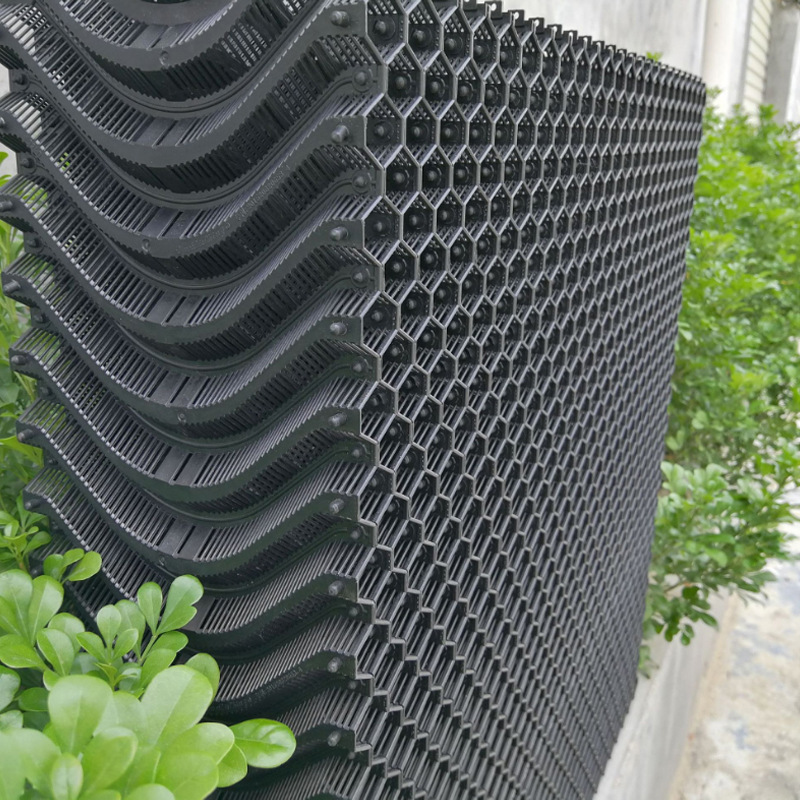 黑色塑料水帘纸降温吸尘过滤可清洗工业大棚养殖场蜂窝纸湿帘耐用